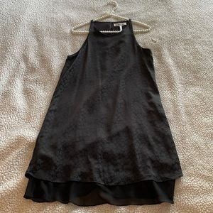 BCBGeneration black floral print satin like dress